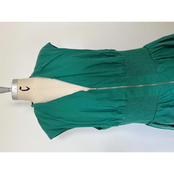 Anthropologie - Sleeveless Dress with Front Zipper and Smocked Waist, Size 2X - Picture 5 of 12